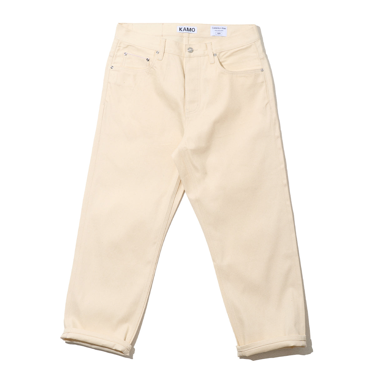 Loose Fit Selvedge denim pants - Ecru – KAMO International