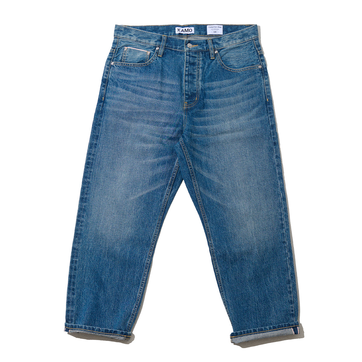 レビュー高評価商品 pants denim Selvedge Fit Loose - KAMO – Indigo Washed パンツ