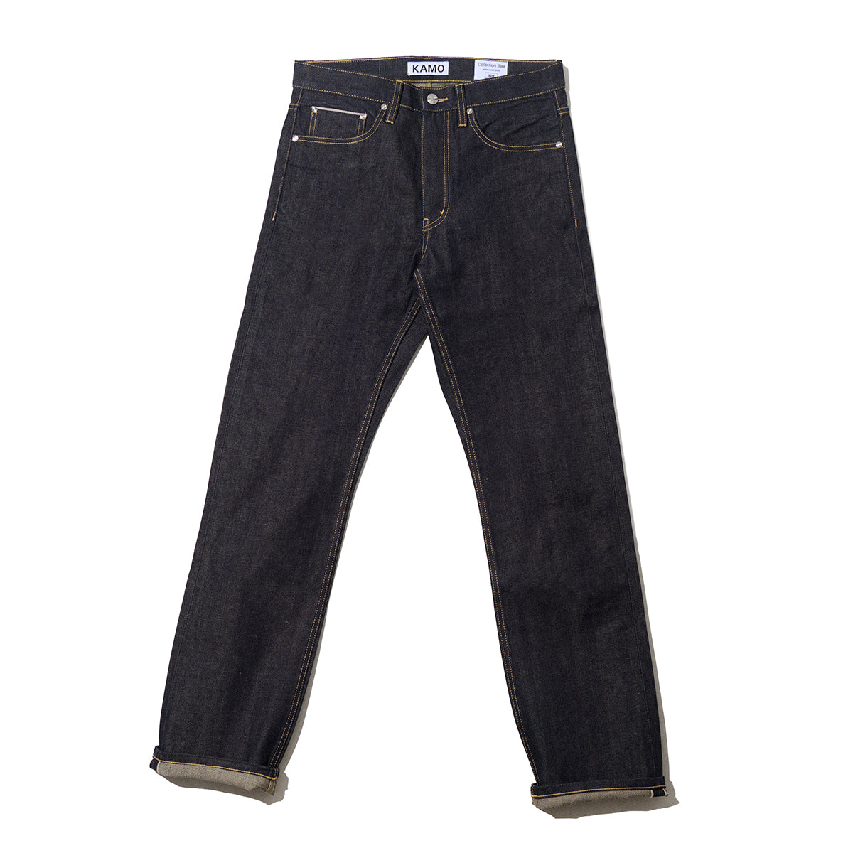 Slim Fit Selvedge Denim Pants - Unwashed Indigo – KAMO