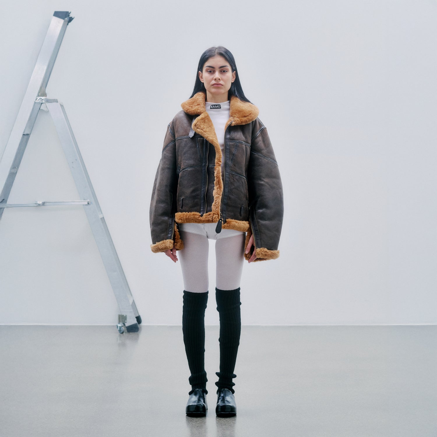 Shearling Jacket - Brown