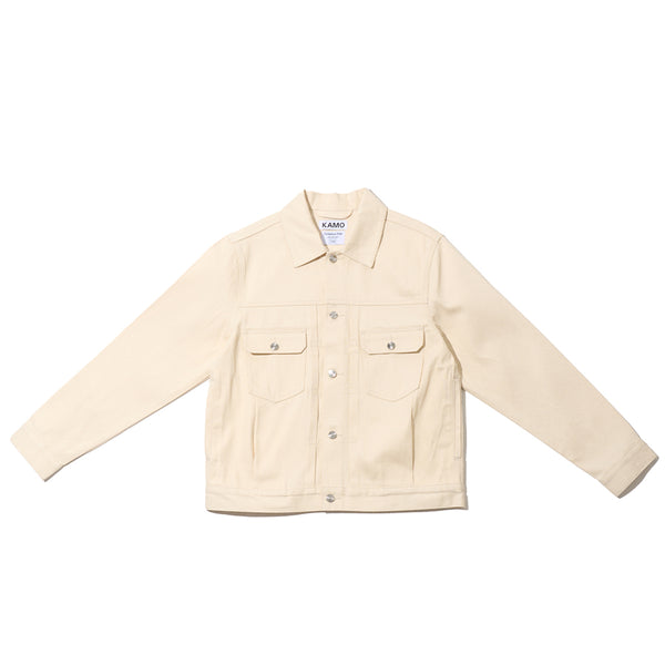 KAMO_DenimJacket_Ecru_Front_gr