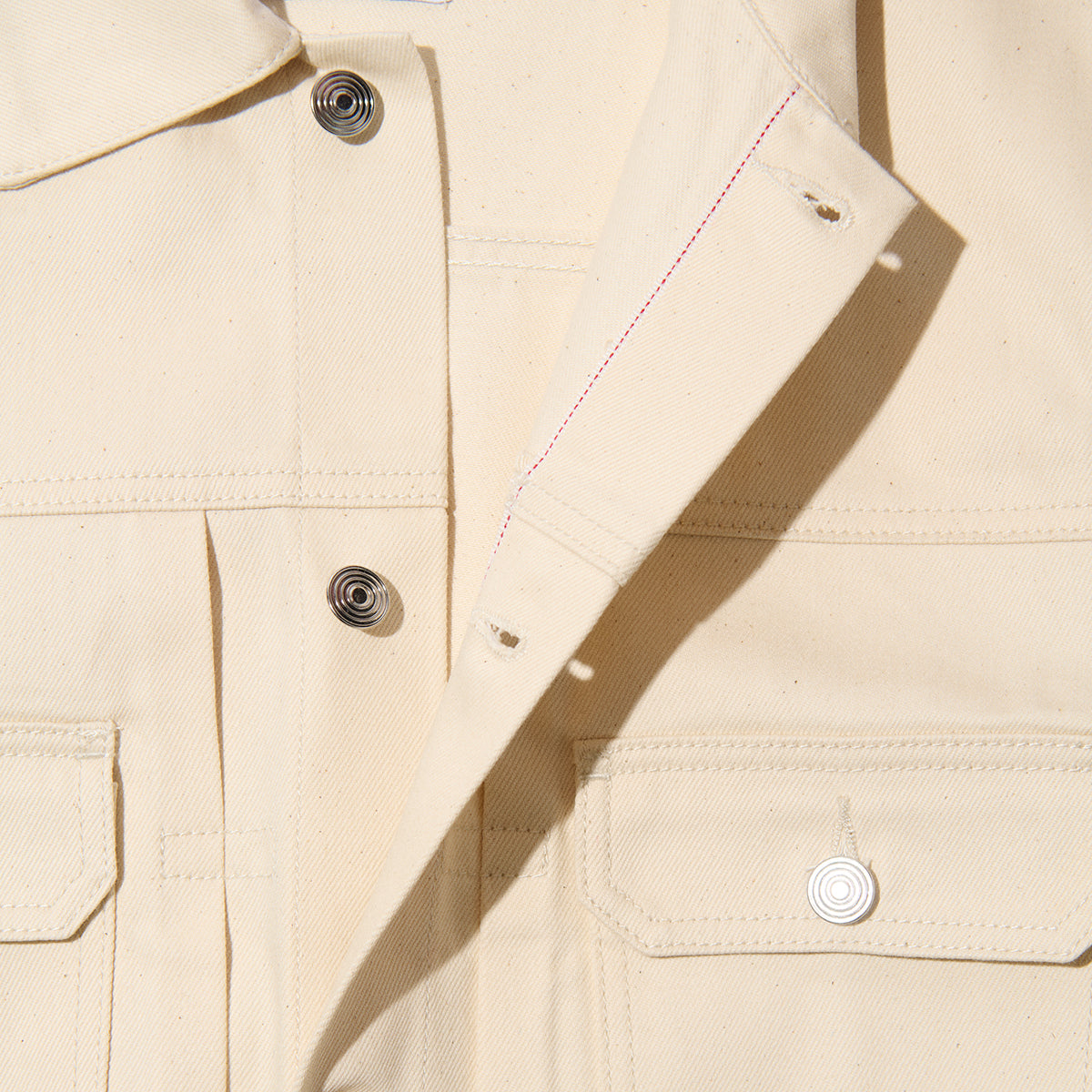 Selvedge Denim Jacket - Ecru – KAMO International