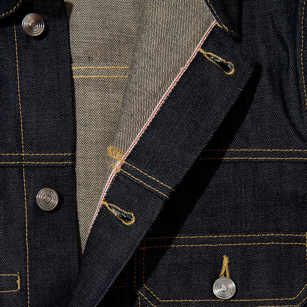 Selvedge Denim Jacket - Unwashed Indigo