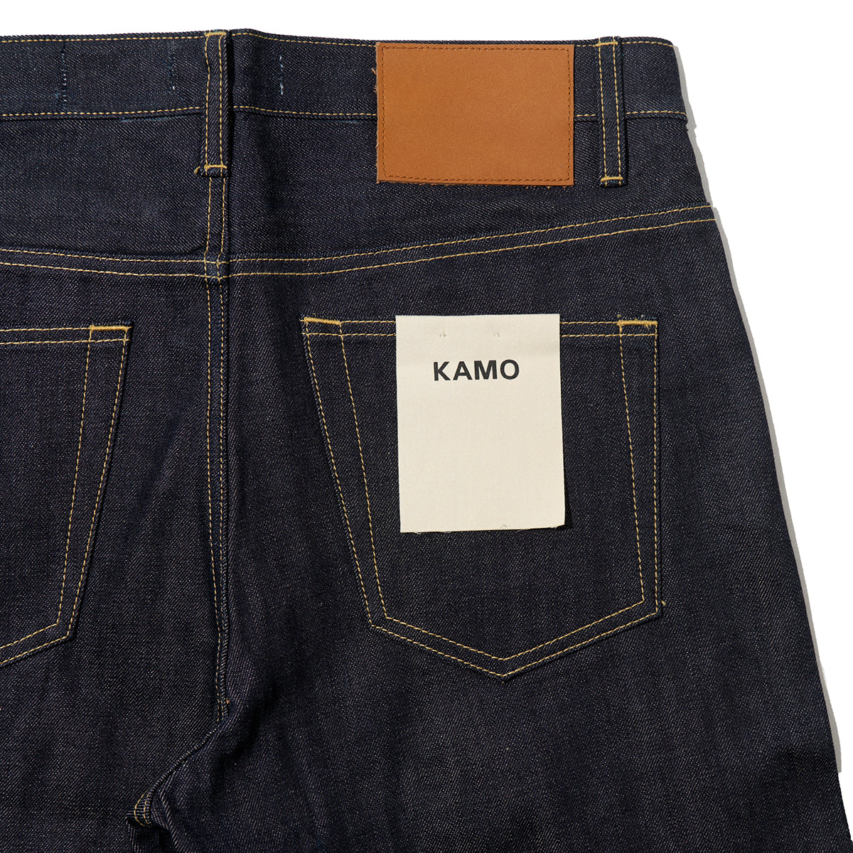 Loose Fit Selvedge Denim Pants - Unwashed Indigo