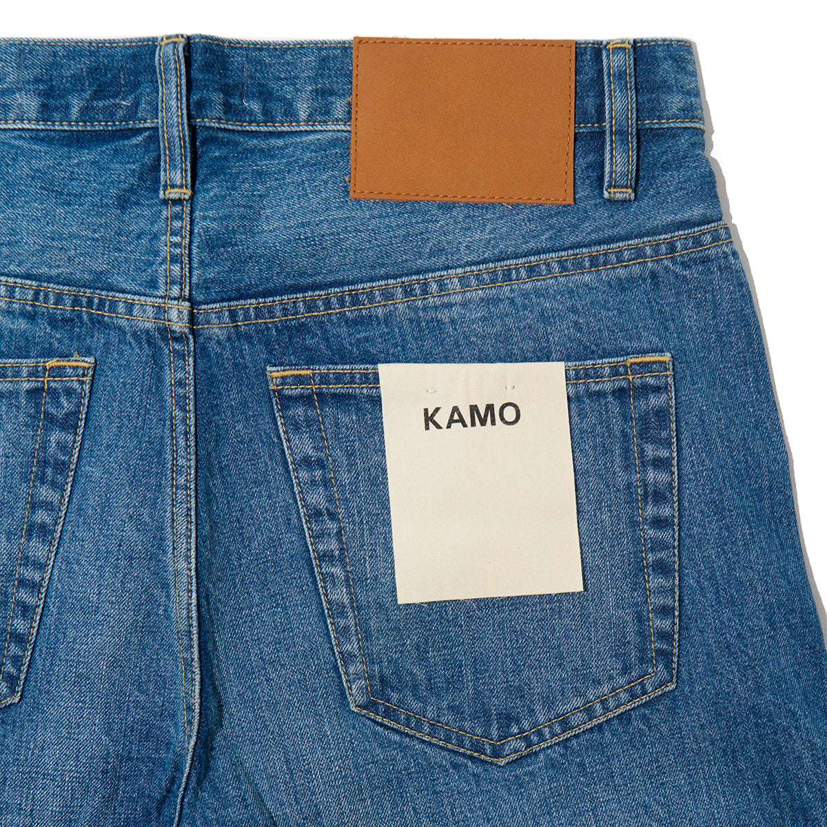 Loose Fit Selvedge denim pants - Washed Indigo – KAMO