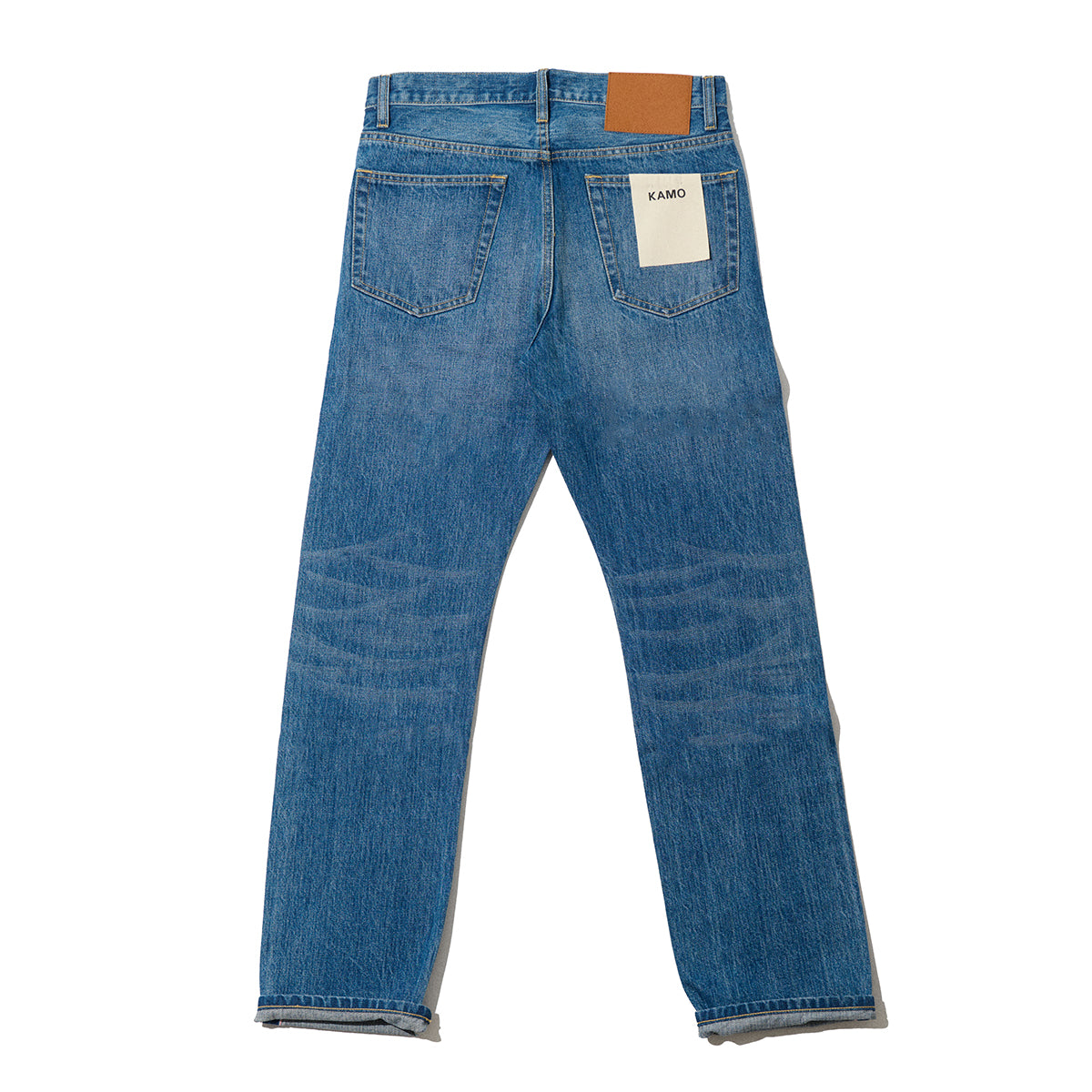 Slim Fit Selvedge Denim Pants - Washed Indigo