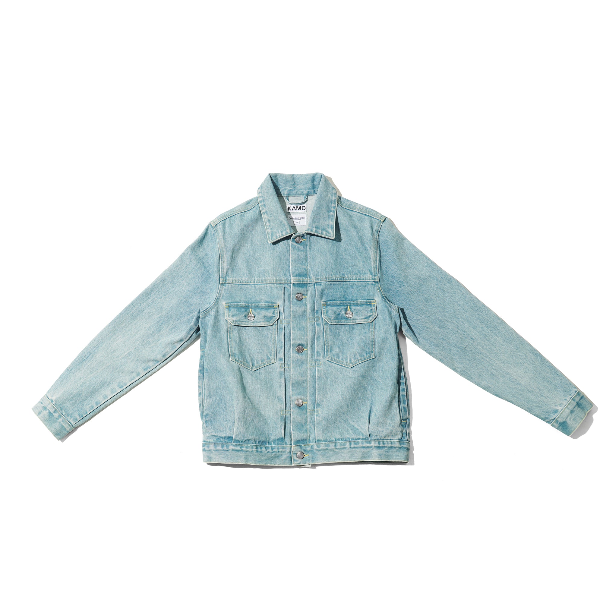 Selvedge Denim Jacket - Bleached indigo