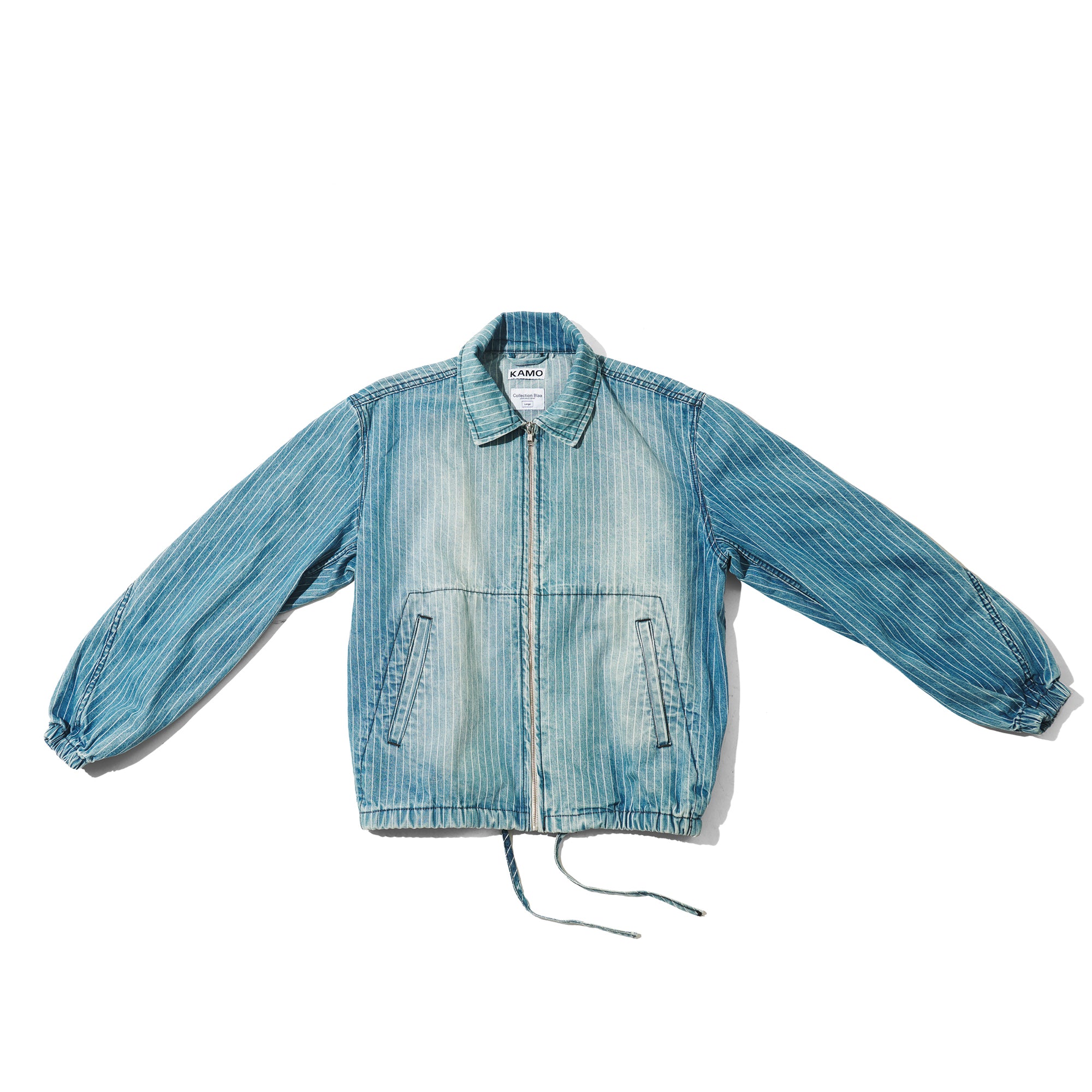 Bomber Jacket - Striped Denim