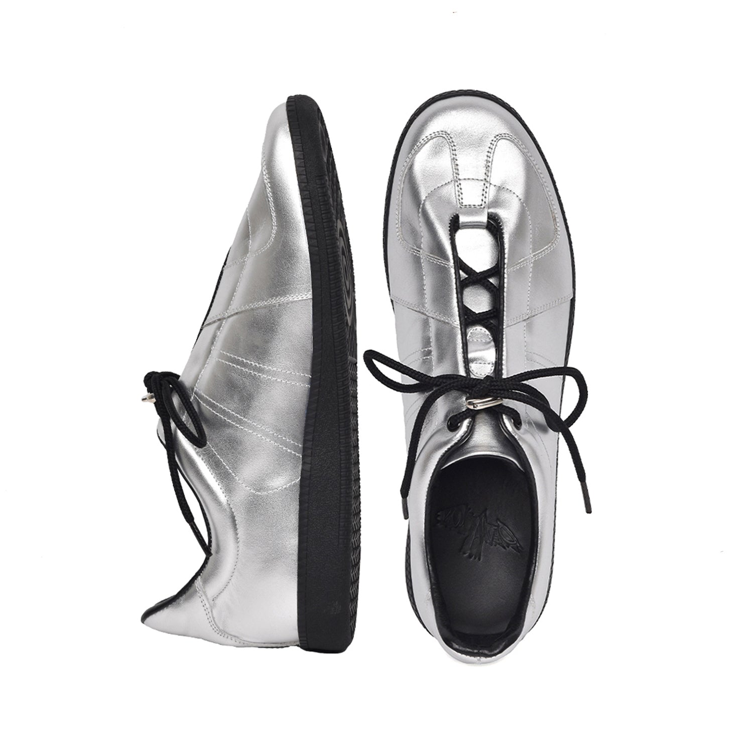 Deviation Racing Sneakers - Metallic Silver