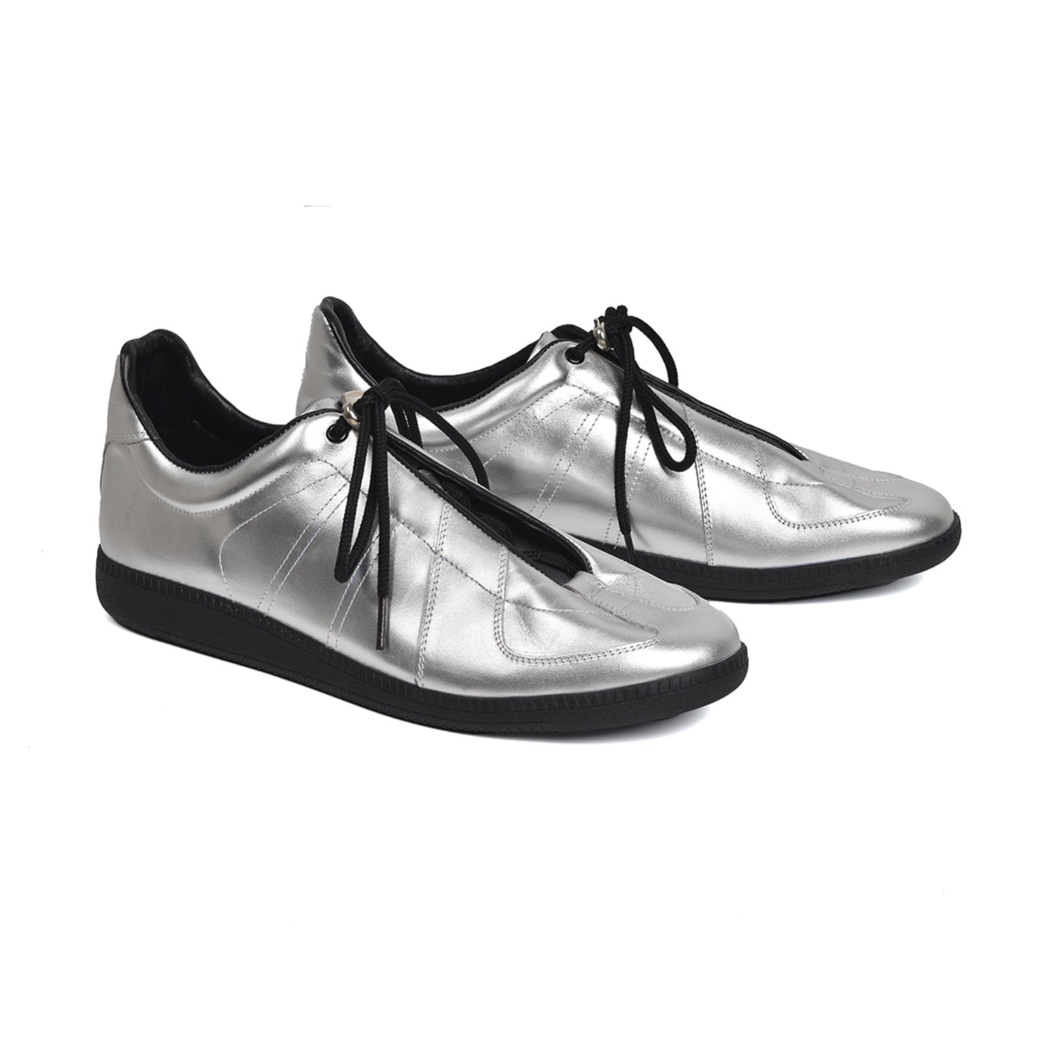 Deviation Racing Sneakers - Metallic Silver